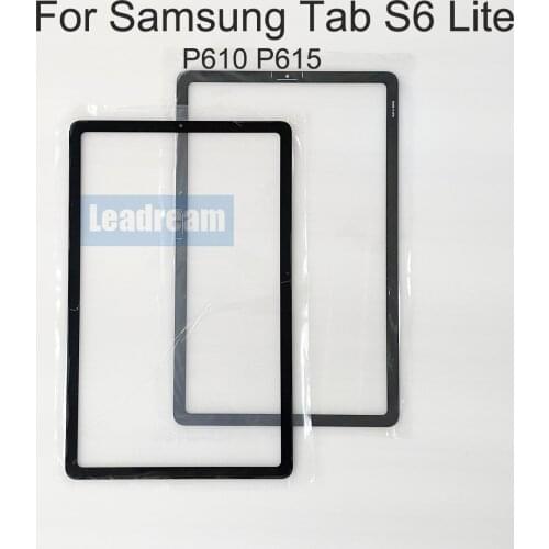 10Pcs Front Outer Touch Screen Glass For Samsung Galaxy Tab S6 Lite 10.4 P610 P615 P615N P617 Outer LCD Glass Replacement