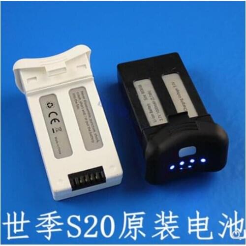 2pcs/lot 3.7V 1000mah Battery for SJR/C SJRC S20 S20W RC Quadcopter Spare Parts Accessories