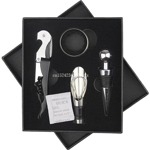 20sets Wine Tool Sets Bottle Opener Wine Stopper Stainless Steel Wine Accessory Kit Gifts Wine Opener and Stopper