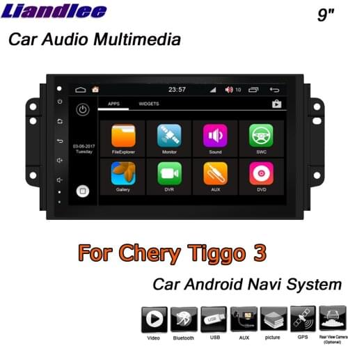 Car Android Multimedia For Chery Tiggo 3 2005-2016 2017 2018 2019 Radio GPS Navigation Screen System DVR Driving Video Recorder