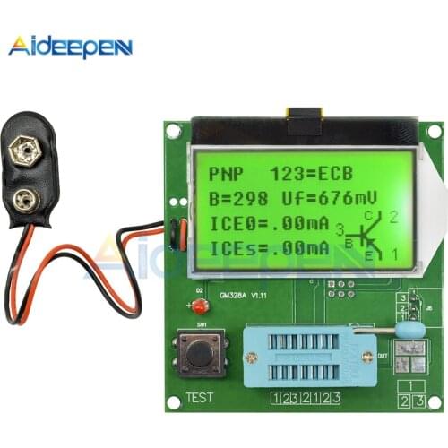 GM328A Digital Transistor Tester Capacitance ESR Meter LCR \RLC\PWM\ESR Meter MOS/PNP/NPN V2PO 1MHz-2MHz