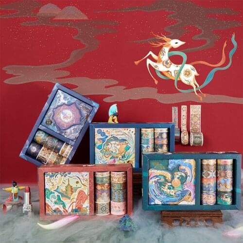 20 pcs/set Retro Chinese style Masking Washi Tape set Decorative Adhesive Tape Decora Diy Scrapbooking Sticker Label Stationery