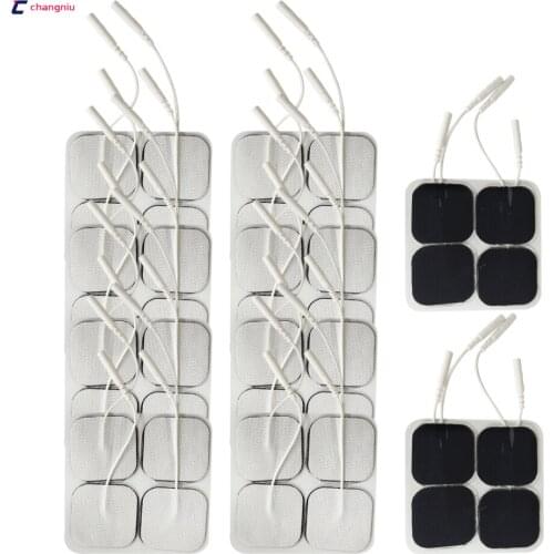 DHL Freeshipping 2000pcs/lot tens/ems electrodes pads 4cm*4cm hight quality reusable for therapy slimming massager