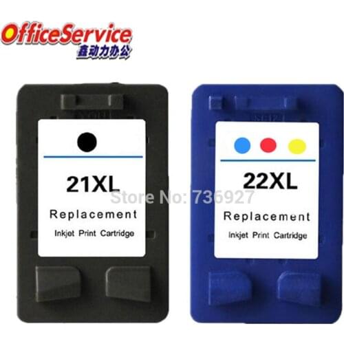21 22 Compatible Ink Cartridge For HP21XL HP22XL, for Deskjet3910 3915 3920 D1455 D1460 D2360 D2430 F2235 F2238 F4180 printer