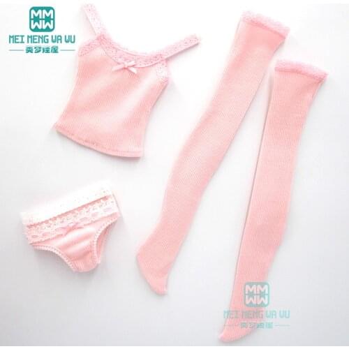 BJD accessories doll clothe for 58-65cm 1/3 BJD DD SD doll fashion quality temperament dress three sets of pink lace underwear