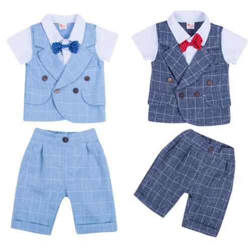 Citgeett Toddler Baby Boys Gentleman Outfits Clothing Suit Bow Tie Tops+Pants 2PCS Party Clothes
