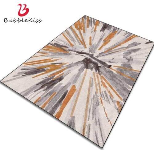 Bubble Kiss Creativity Carpets For Living Room Home Customize Rug Gray Orange Bloom Ink Pattern Floor Mats Abstract Decor Pad