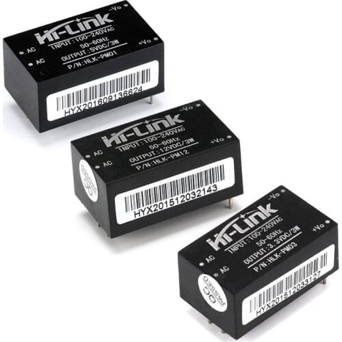 HLK-PM01 HLK-PM03 HLK-PM12 AC-DC 220V to 5V/3.3V/12V mini power supply module,intelligent household switch power supply module