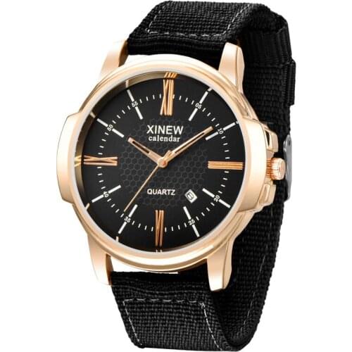 Relogio Masculino Men Brand Fashion Nylon Band Calendar Military Sports Gifts Quartz Wristwatches Montres de Marque de Luxe 2020