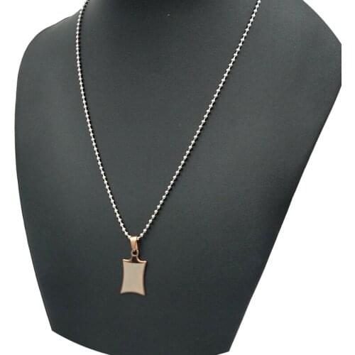 No tarnish jewelry necklace stainless steel no fade jewelry rose gold color necklace