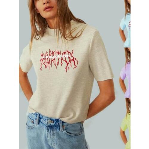 Ultraviolence Printing T-shirts Women Graphic Tees Women T-shirts Cotton Crew Neck Ladies Tops Short Sleeve T-shirt