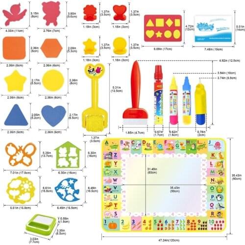 Repeat Use Color Mats for Children Hands-on&Expression Ability Training Kids Behavior Training Board Toy N0HD