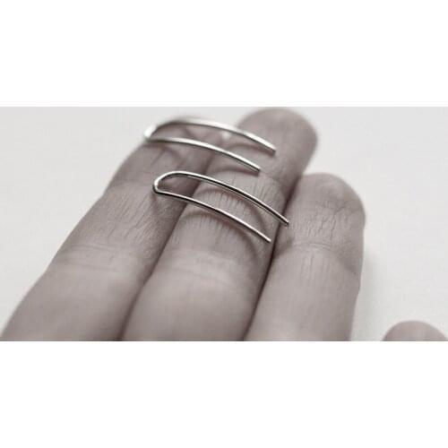 S925 Silver Earrings Creative U-shaped Ear Buckle Earrings