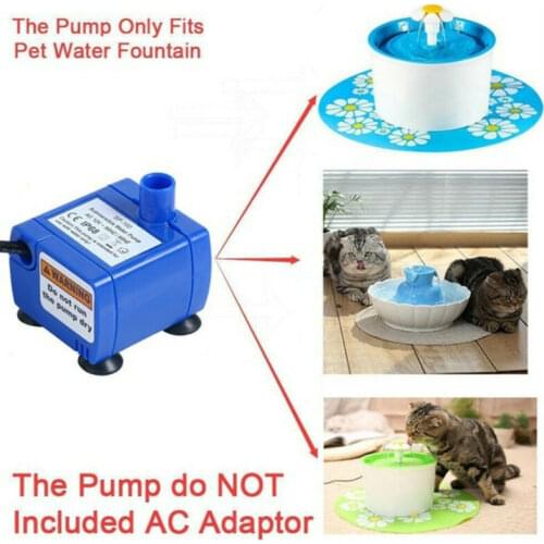 Mini Pet Replacement Water Fountain Pump Submersible Dog Cat Drinking Fountain