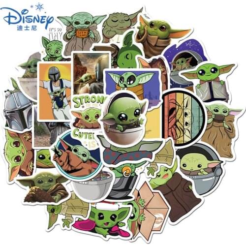 10/30/50PCS Anime Baby Yoda Stickers Cool Movie Star Wars Waterproof Guitar Luggage Skateboard Laptop Graffiti Sticker Kids Toys