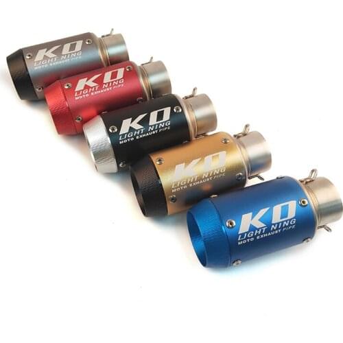 174mm Shorty Motorcycle 51mm Exhaust Tail Pipe No DB Killer Escape Universal for Dirt Bike Scooter Exhaust Tips Stainless Steel