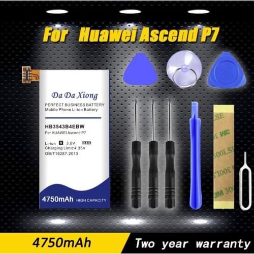 High quality 4650mAh HB3543B4EBW Battery for Huawei Ascend P7 P7-L07 L09 L00 L10 L05 L11 Phone battery