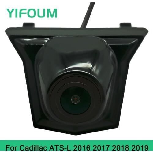 YIFOUM HD CCD Car Front View Parking Night Vision Positive Waterproof Logo Camera For Cadillac ATS-L 2016 2017 2018 2019