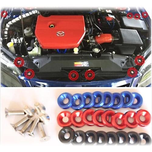 JDM style EPMAN multifunctional decorative gasket screw license plate frame screw decoration