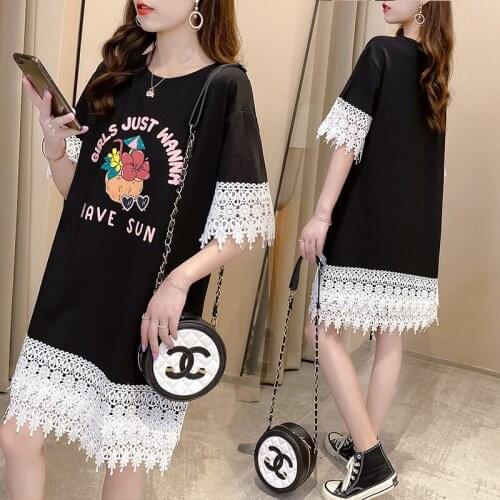 923# Maternity Clothes Summer Cotton Short Sleeve Letter Printing Dress for Pregnant Women Pregnancy Clothes