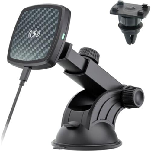 Wireless Car Charger Holder for iPhone 12 Magnetic Wireless Charging Mobile Phone Holder