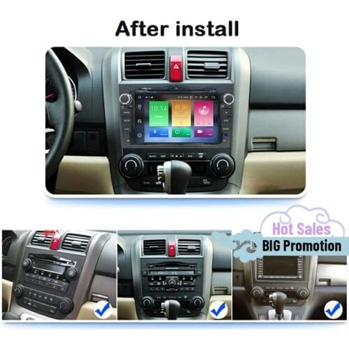 Carplay Multimedia Stereo Android 10.0 Player For HONDA CRV 2006 2007 2008 2009 2010 2011 GPS BT Audio Radio Receiver Head Unit
