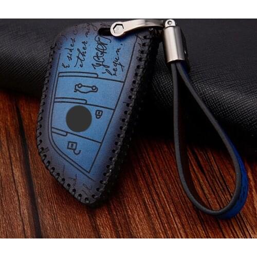 Genuine leather key cover fob key for bmw Key Case F30 F10 F20 X3 X4 3 5 4 7 Series X5 F15 X6 F16 G30 7 Series G11 X1 F48 F39
