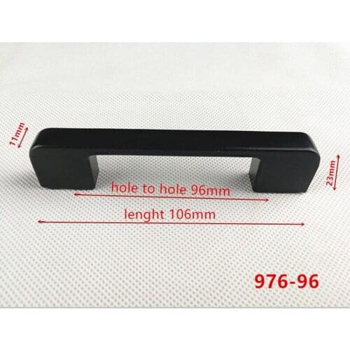 Zinc Alloy Black Cabinet Handles American style Kitchen Cupboard Door Pulls Drawer Knobs Fashion Furniture Handle 976-96