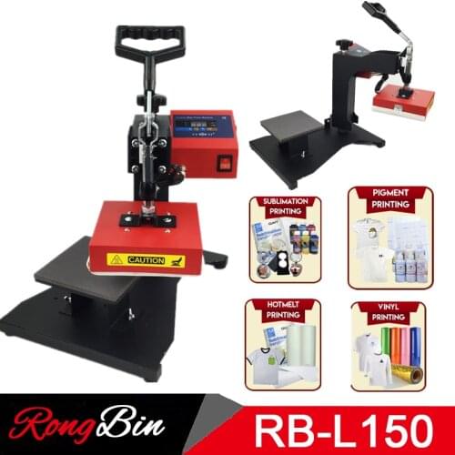 15x15CM Sublimation Label Heat Press Machine Digital Swing Away Heat Transfer Label Printing Machine DIY Sublimation Machine