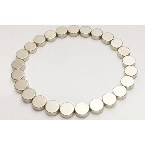 Diametrically Magnet Rod for Bracelet 3D Printed Settlers Board Game NdFeB Silver Metal color Rare Earth Magnetic button