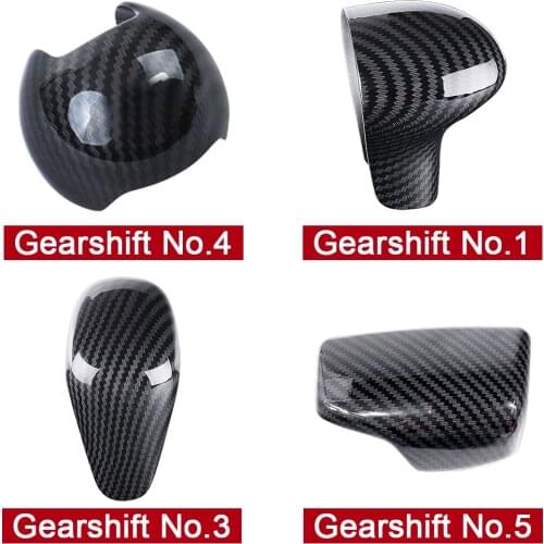 For Audi A4 B9 A5 A7 A3 S6 Q5 Q7 Console Gearshift Handle Head Frame Cover Carbon Fiber Stickers Car Interior Accessories