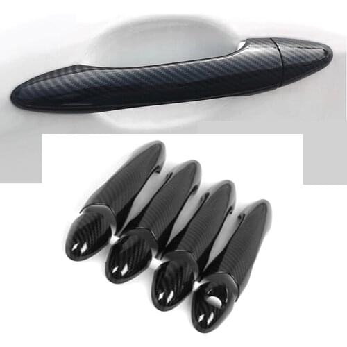 For KIA Optima K5 2012 2013 2014 2015 New Chrome Carbon Fiber Car Door Handle Cover Trim Sticker Accessories styling