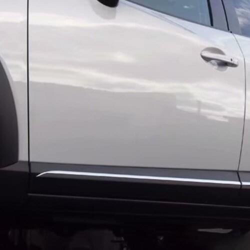 For Mazda CX-3 CX3 2017 2018 2019 2020 Stainless Side Door Body Molding Protector Cover Trim Strip Exterior Accessories