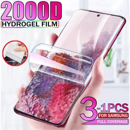 2000D Hydrogel Film For Samsung S21 Note 20 Ultra S20 S10 10 9 Screen Protector For A52 A51 A71 A21S A72 A32 M31 M51 A50 M21 A12