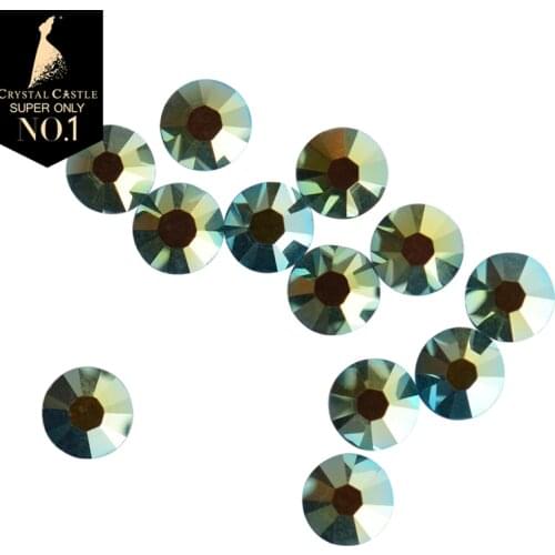 Crystal Castle Effect AB SS16 SS20 Nail Glass Crystal Strass Hotfix Wedding Decoration Rhinestone Hot Fix For Clothing shoes