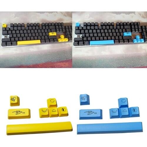 7Keys Little Bee PBT 6.25U Space Esc Enter Arrow Keycap Dye-Sub Keycap for cherry MX Mechanical Keyboard Gaming Player