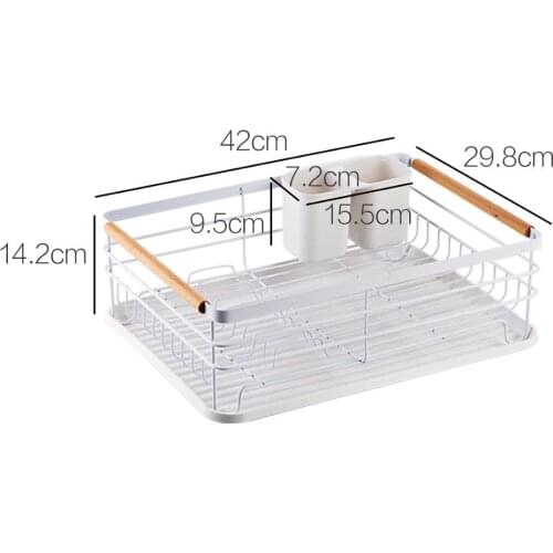 2020New Iron Kitchen Dish Drying Rack Tableware Drainer Storage Basket Shelf Bowl Plate Dishes Drainer Kitchen Sink Organizer