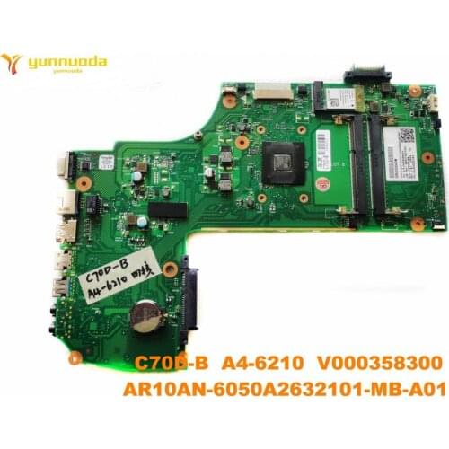 Original for Toshiba C70D-B laptop motherboard C70D-B A4-6210 V000358300 AR10AN-6050A2632101-MB-A01 tested good free shipping