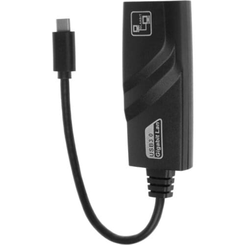 Tablet-JINSHENGDA USB 3.1 Type C USB-C To RJ45 Lan Network Gigabit Ethernet Adapter 10/100/1000Mbps