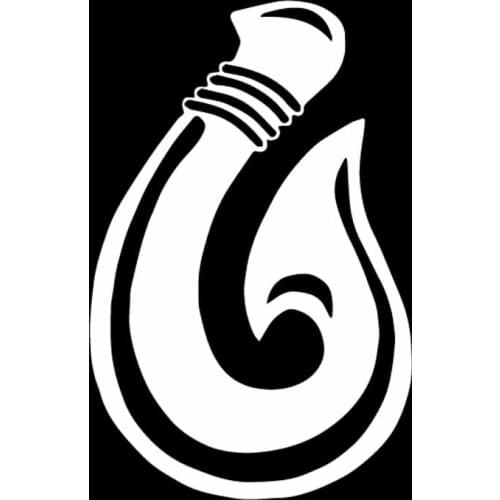 Cartoo Lifelike Fishing Hook Pattern High Quality Sticker Car Stickers Decoration Personality PVC Waterproof Decal Black/white