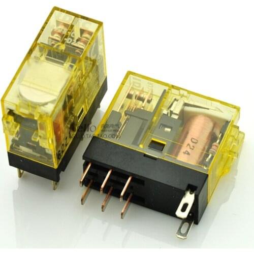[SA]Japan and the spring IDEC relays indicator type 8A RJ2S-CL D24 DC24V 2a2b--20pcs/lot