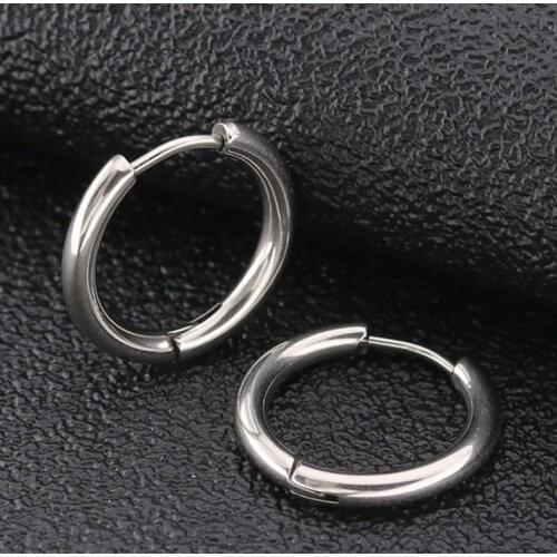 5Pair/Lot Stainless Steel Earring Hoop Ear Rings For Girl Men Women Jewelry Pierce Kolczyki Earrings 2021 Trend Pendientes Mujer