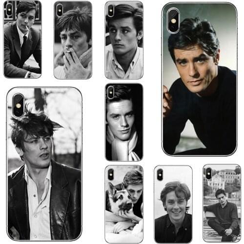 Silicone Phone Covers For Huawei P30 P40 P20 P7 P8 P9 P10 Lite Plus Pro 2015 2016 2017 Mini Alain-Delon-France-Star