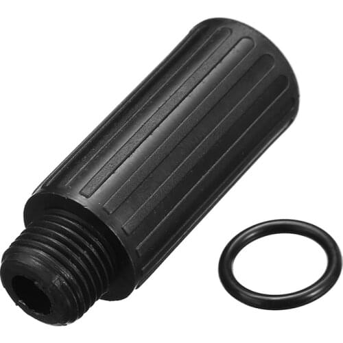 Thread 1.50mm x M15 Small Compressor Replacement Air pump Accessories with Gasket Seal Plastic Black