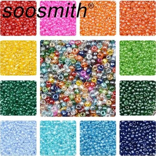 1000pcs/Lot 2mm Czech Charm Glass Beads DIY Bracelet Necklace Seed Beads For Jewelry Making Accessories