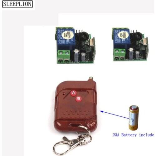 Sleeplion Universal 12V Relay Receiver Module Remote Control 433Mhz/315MHz Remote Switch For Gate Home Electronic Accessories