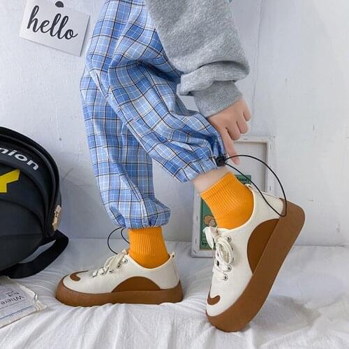 Womens Flats Sneakers For Spriing Autumn Cute Thick Plat Platform Lace-up Solid Round Toe Cross-tied Casual Canvas Shoes Female