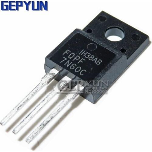 10PCS FQPF7N60C 7N60C TO220 TO-220 Gepyun