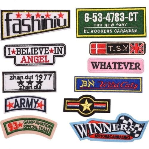 100pcs/lot Embroidery Patches Animal Backpack Clothing Decoration Accessories Diy Iron Heat Transfer Applique