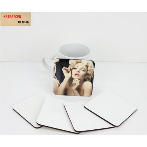 15pcs/lot Hot DIY sublimation blank MDF Wooden coaster kitchen accessories mat cup bar mug drink pads Captain Coaster